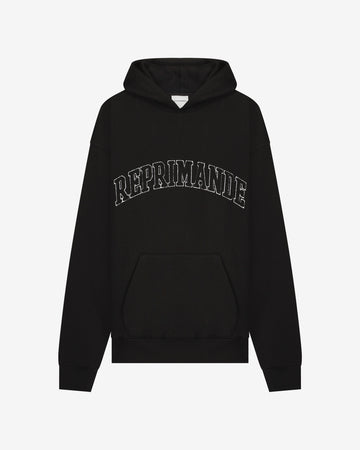 BLACK ARCH HOODIE - REPRIMANDE