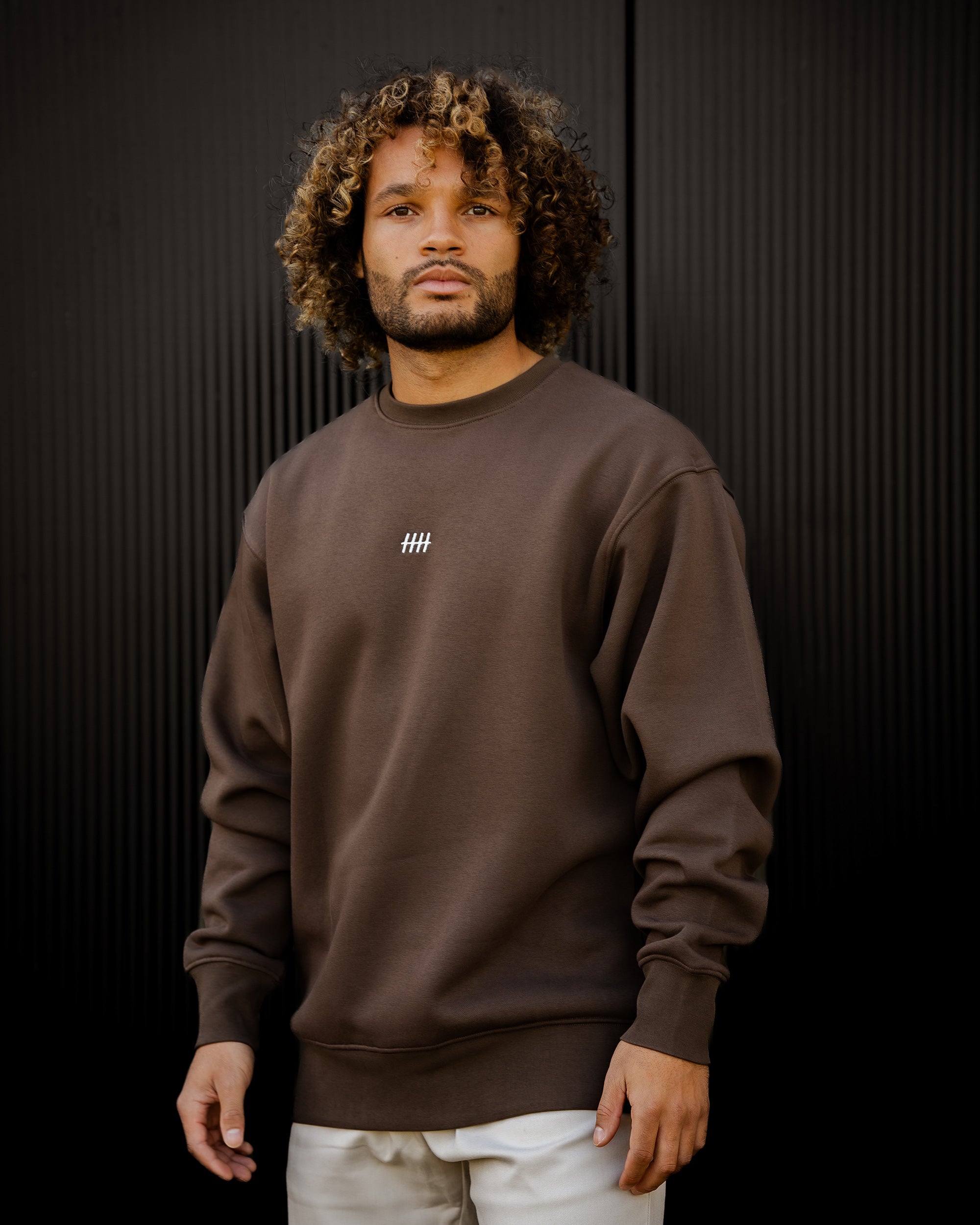 CHOCOLATE BROWN TALLY SWEATSHIRT