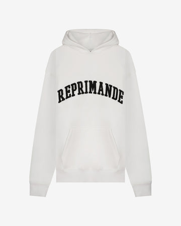 WHITE ALYSSUM ARCH HOODIE - REPRIMANDE